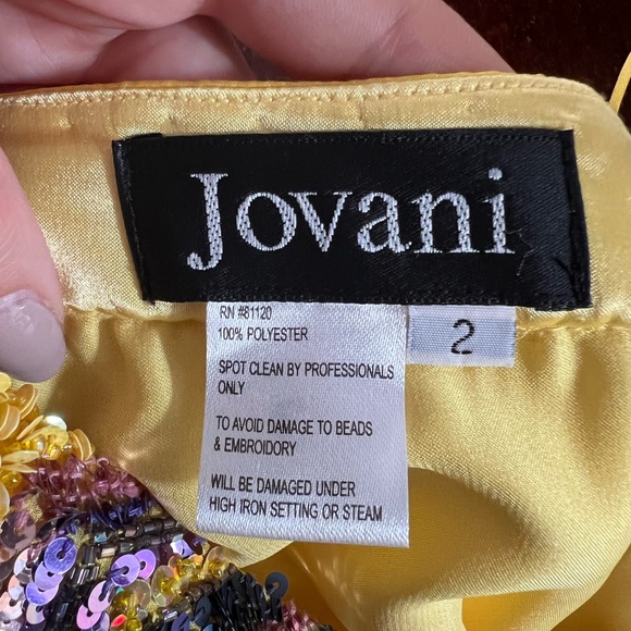 Jovani Yellow Prom Dress - Picture 4 of 4